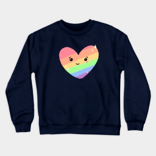 Rainbow Pride Heart Crewneck Sweatshirt